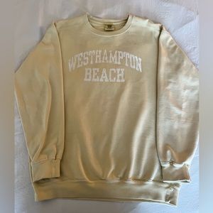 Yellow Westhampton Beach Crewneck, Size Medium